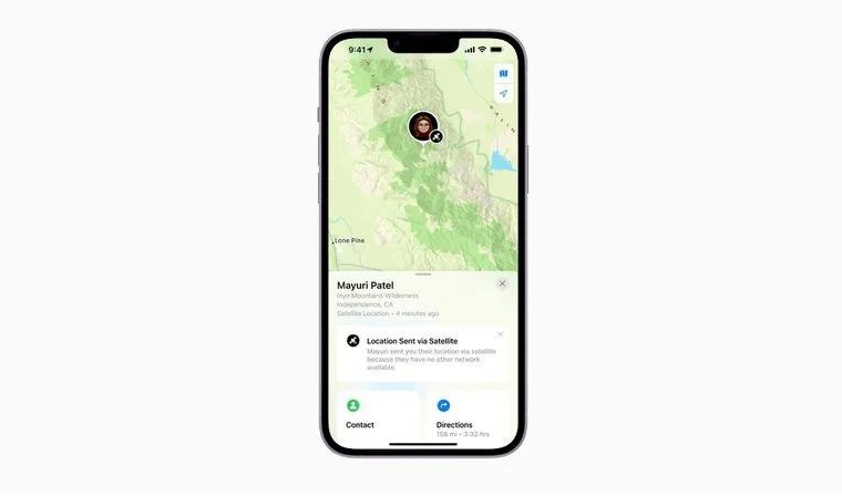 畜禽良种场苹果14维修分享iPhone14系列中 FindMy功能通过卫星分享位置方法教程 